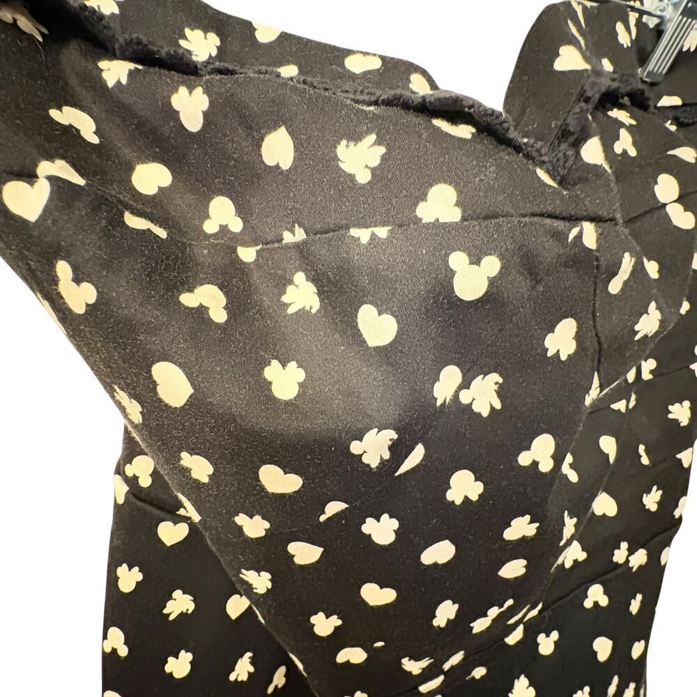 Disney Black & Cream Halter Fit & Flare Dress with Tulle Detail Hem sz 24 - Picture 5 of 8